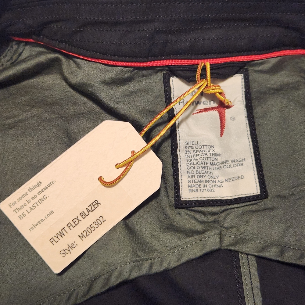 Relwen Black Lightweight Jacket NWT - Picture 14 of 16